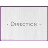 Sticker lettrage Direction bureaux cabinets vitrophanie texte adhesif signalisation interne deco