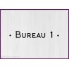 Sticker lettrage bureau vitrophanie signalétique porte mur locaux professionnels signalisation cabinet lettres adhésives