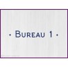 Sticker lettrage bureau vitrophanie signalétique porte mur locaux professionnels signalisation cabinet lettres adhésives