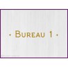 Sticker lettrage bureau vitrophanie signalétique porte mur locaux professionnels signalisation cabinet lettres adhésives