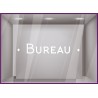 Sticker lettrage bureau vitrophanie signalétique porte mur locaux professionnels signalisation cabinet lettres adhésives