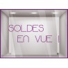 Sticker Soldes en Vue calicot vitrophanie adhésif autocollant vitrine magasin