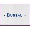 Sticker lettrage bureau vitrophanie signalétique porte mur locaux professionnels signalisation cabinet lettres adhésives