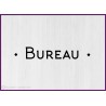 Sticker lettrage bureau vitrophanie signalétique porte mur locaux professionnels signalisation cabinet lettres adhésives