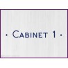 Sticker lettrage Cabinet bureau locaux professionnels vitrophanie signalisation adhésif texte lettrage dentiste médecin avocat
