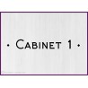 Sticker lettrage Cabinet bureau locaux professionnels vitrophanie signalisation adhésif texte lettrage dentiste médecin avocat