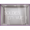 Sticker Soldes en Vue calicot vitrophanie adhésif autocollant vitrine magasin