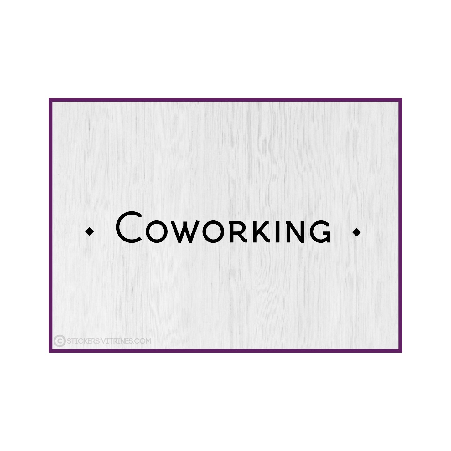 Sticker lettrage Coworking bureau entreprise porte vitre deco signaletique equipe salle vitre mur decoration local professionnel