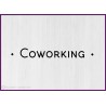 Sticker lettrage Coworking bureau entreprise porte vitre deco signaletique equipe salle vitre mur decoration local professionnel