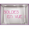 Sticker Soldes en Vue calicot vitrophanie adhésif autocollant vitrine magasin