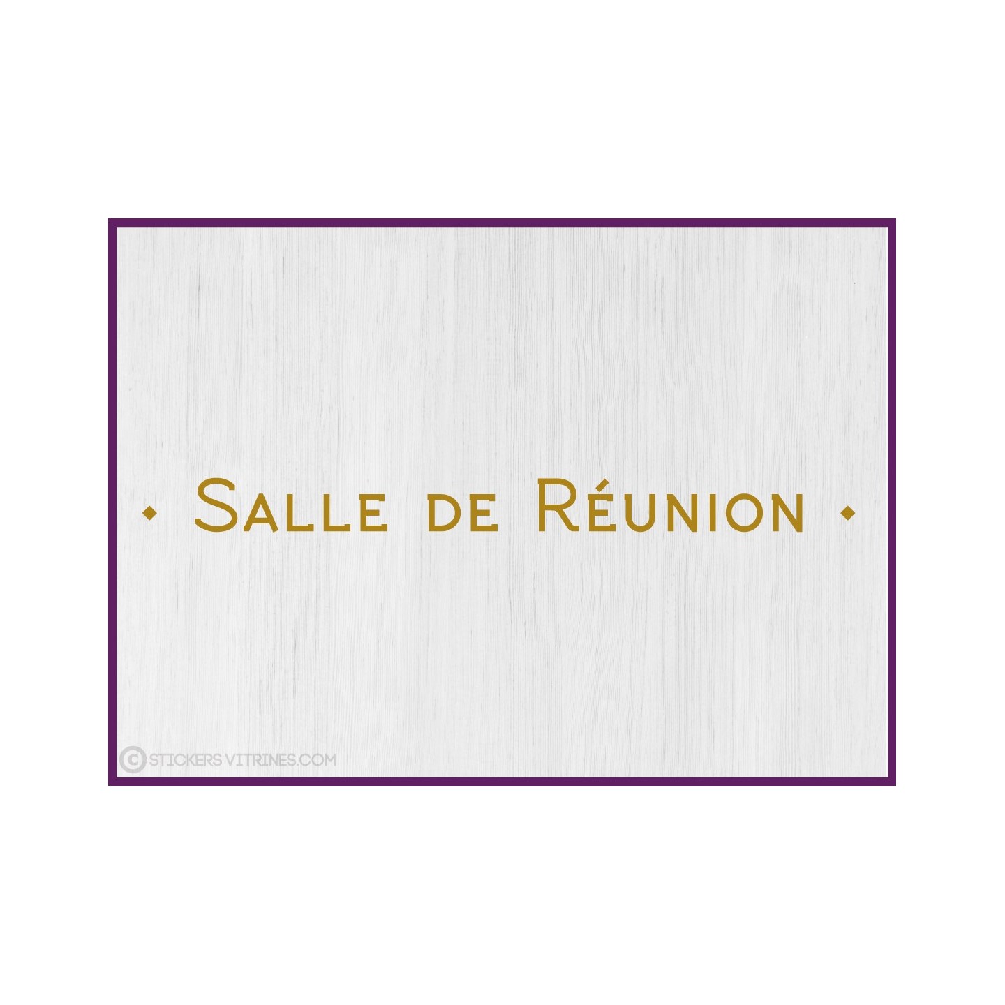 Sticker lettrage adhesif Salle de Réunion vitrophanie mur porte vitre calicot enseigne cabinet vitre signaletique signalisation