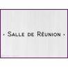 Sticker lettrage adhesif Salle de Réunion vitrophanie mur porte vitre calicot enseigne cabinet vitre signaletique signalisation