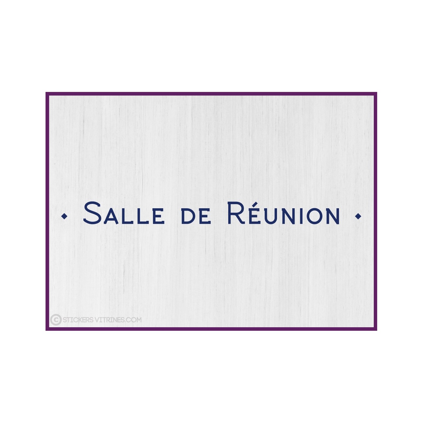 Sticker lettrage adhesif Salle de Réunion vitrophanie mur porte vitre calicot enseigne cabinet vitre signaletique signalisation