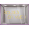 Sticker Soldes en Vue calicot vitrophanie adhésif autocollant vitrine magasin