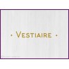 Sticker lettrage Vestiaire entreprise locaux pro deco signalisation interne bureaux cabinet porte 
