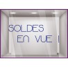 Sticker Soldes en Vue calicot vitrophanie adhésif autocollant vitrine magasin