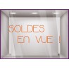 Sticker Soldes en Vue calicot vitrophanie adhésif autocollant vitrine magasin