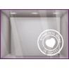Sticker Timbre Bonne Fête Mamie Coeur Lettrage Fête des grands-mères Boutique Vitrine Magasin Fleuriste Bijouterie