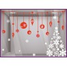 Kit de Stickers Noël mode accessoire parfumerie chaussure vitrine enseigne devanture vitrophanie bonnes fetes
