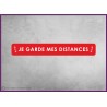 Sticker sol ruban distance de securite signaletique signalisation covid-19 coronavirus autocollant magasin antidérapant adhesif
