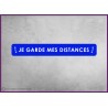 Sticker sol ruban distance de securite signaletique signalisation covid-19 coronavirus autocollant magasin antidérapant adhesif