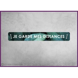 Sticker sol distance de securite covid-19 coronavirus signalisation signaletique autocollant boutique cabinet bureau original