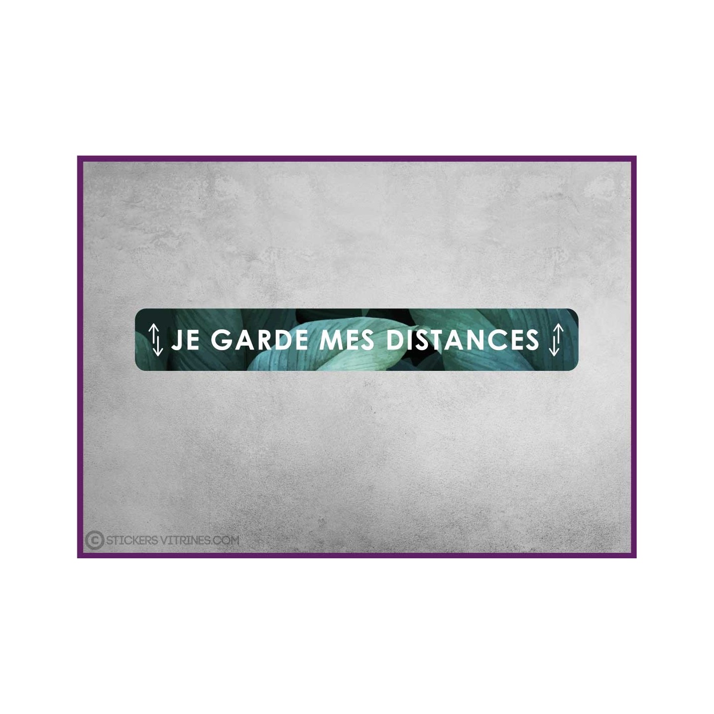 Sticker sol distance de securite covid-19 coronavirus signalisation signaletique autocollant boutique cabinet bureau original