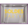 Sticker Party Soldes autocollant adhésif calicot vitrophanie vitrine devanture 