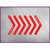 6 Stickers sol flèches sens de la file signaletique signalisation decoration covid-19 coronavirus autocollant boutique pharmacie