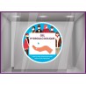 Sticker Masque Gants Obligatoire coronavirus signaletique covid-19 pharmacie bureau cabinet medical vitrophanie