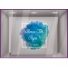 Sticker Bonne Fête Papa Aquarelle fête des pères lettres adhesives texte autocollant commerce de sport mode maroquinerie caviste