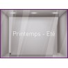Sticker Printemps-Eté adhésif calicot vitrophanie autocollant géant vitrine commerce devanture lettrage adhesif 