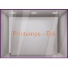 Sticker Printemps-Eté adhésif calicot vitrophanie autocollant géant vitrine commerce devanture lettrage adhesif 