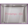 Sticker Printemps-Eté adhésif calicot vitrophanie autocollant géant vitrine commerce devanture lettrage adhesif 