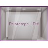 Sticker Printemps-Eté adhésif calicot vitrophanie autocollant géant vitrine commerce devanture lettrage adhesif 