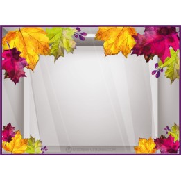 Sticker Angles feuilles d'automne géantes vitrine adhésif calicot rentrée des classes enseigne