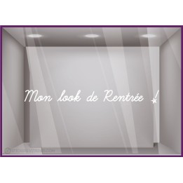 Sticker Une rentrée très classe autocollant adhésif lettrage bijouterie mode vitrine boutique enfant