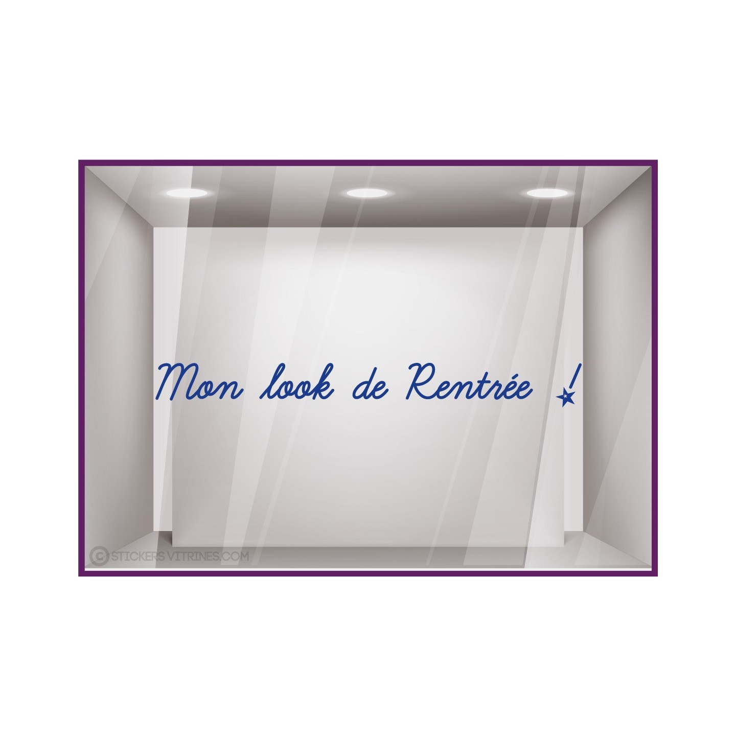 Sticker Une rentrée très classe autocollant adhésif lettrage bijouterie mode vitrine boutique enfant