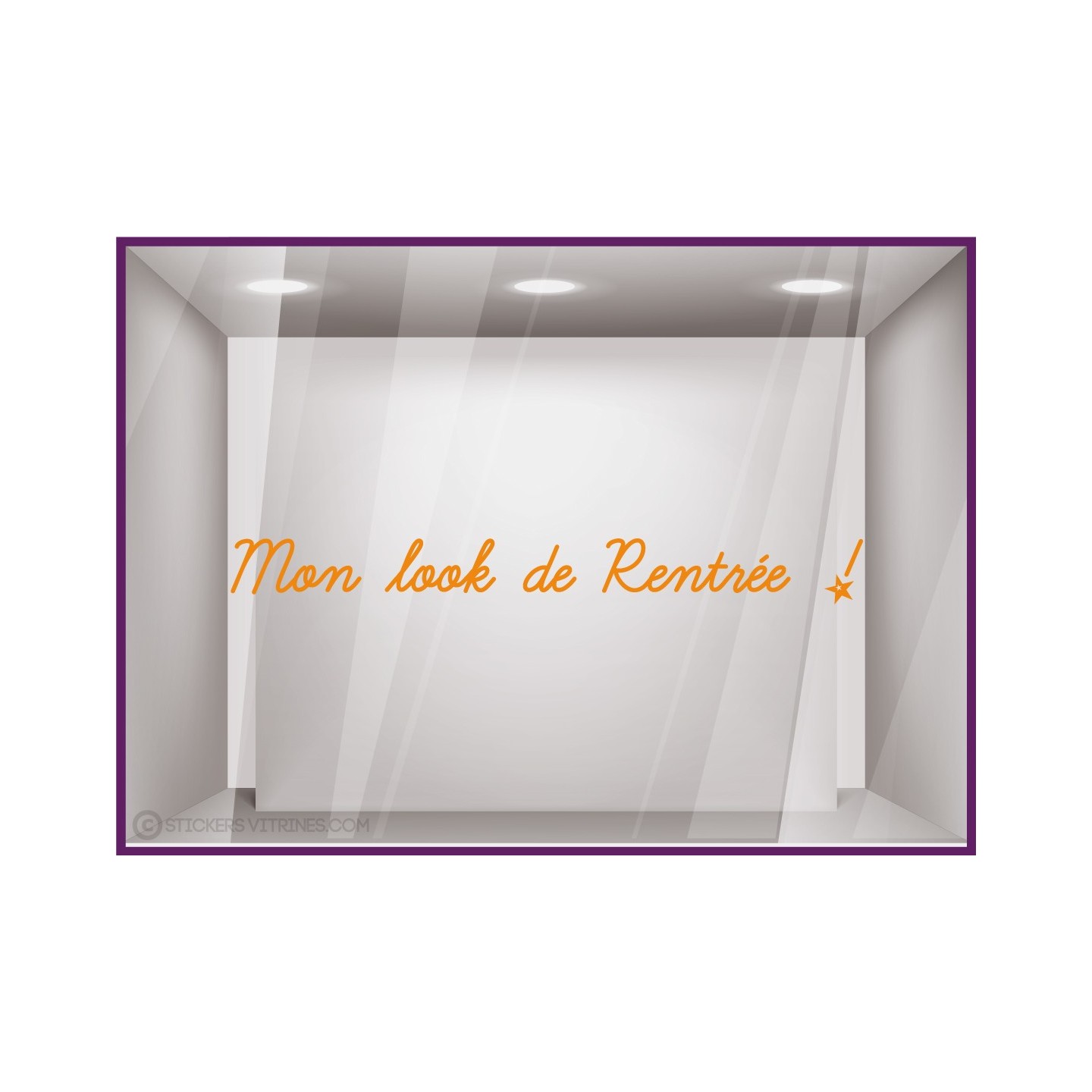 Sticker Une rentrée très classe autocollant adhésif lettrage bijouterie mode vitrine boutique enfant