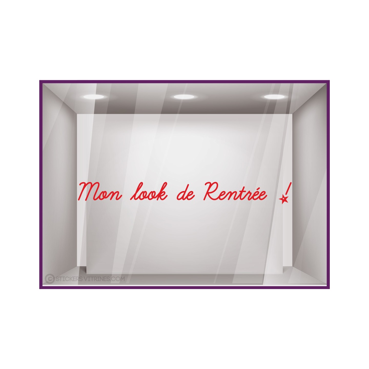 Sticker Une rentrée très classe autocollant adhésif lettrage bijouterie mode vitrine boutique enfant