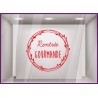 Sticker Couronne rentrée gourmande boulangerie patisserie restaurant devanture adhésif lettrage caviste fromagerie