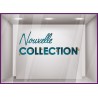 Sticker Nouvelle Collection Pompons Or idee decoration vitrine vitrophanie devanture noel hiver bijouterie