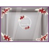 KIT DE STICKERS COURONNE ET DECO DE NOEL POUR ENTREPRISE A PERSONNALISER COMMERCE VITRE LETTRAGE ADHESIF