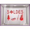 Sticker Soldes Sport d'Hiver promotion offre promotionnelle destockage braderie liquidation sport decoration noel