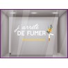 STICKER ARRETE DE FUMER MOIS SANS TABAC VITROPHANIE VITRE PHARMACIE COMMERCE MAGASIN VITRINE CALICOT