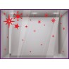 Kit Stickers Grandes etoiles noel joyeuses fetes magasin vitrine mode bijouterie calicot commerce boulangerie