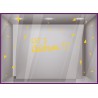 Sticker Let's Celebrate vitrine de Noel pour point de vente vitrine devanture mode restaurant boulangerie caviste calicot