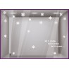 Kit de Stickers Let it Snow neige noel commerce boutique devanture vitrine mode bijouterie maroquinerie caviste