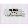 Sticker Black Friday 10 jours paillete argent PROMOTIONS MAGASIN MODE BIJOUTERIE MAROQUINERIE VITRINE CALICOT DEVANTURE days
