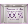 Sticker Promotions de Noël a personnaliser vitre idee decoration commerce boutique lettrage adhesif
